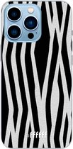 6F hoesje - geschikt voor iPhone 13 Pro Max - Transparant TPU Case - Zebra Print #ffffff