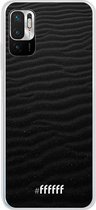 6F hoesje - geschikt voor Xiaomi Redmi Note 10 5G -  Transparant TPU Case - Black Beach #ffffff