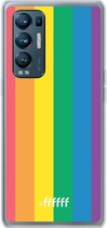 6F hoesje - geschikt voor OPPO Find X3 Neo -  Transparant TPU Case - #LGBT #ffffff