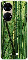 6F hoesje - geschikt voor Huawei P50 -  Transparant TPU Case - Bamboo #ffffff