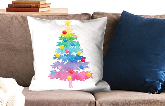 Dessin de Noël sapin de Noël aux couleurs vives
