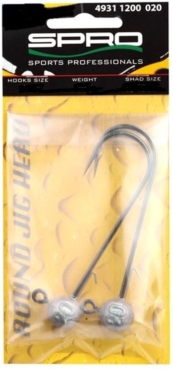 Spro Round Jighead - Hooksize 10/0 - Maat : 7g - 14-16cm (2 pcs) van Spro — afbeelding 2
