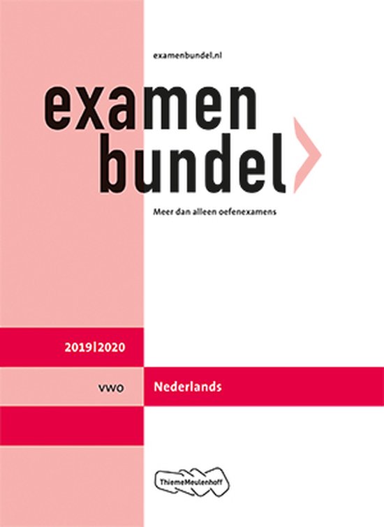 Examenbundel vwo Nederlands 2019/2020 - cover