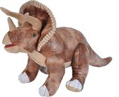 Pluche dinosaurus Triceratops knuffel 63 cm - Grote dinosaurus dieren knuffels - Speelgoed