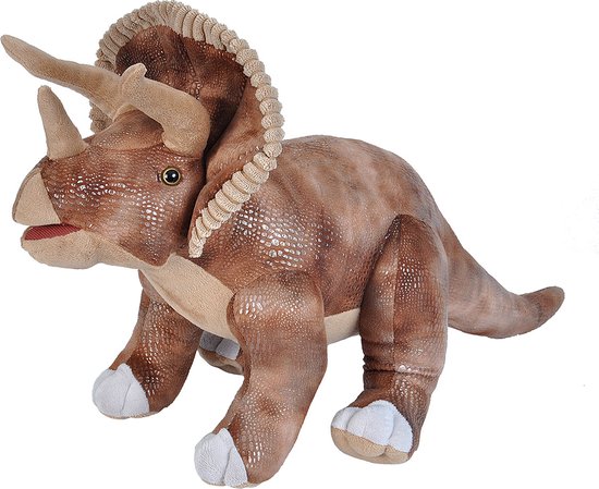 Peluche Triceratops - peluche - marron - (L65 x H30 x L23 cm) | bol