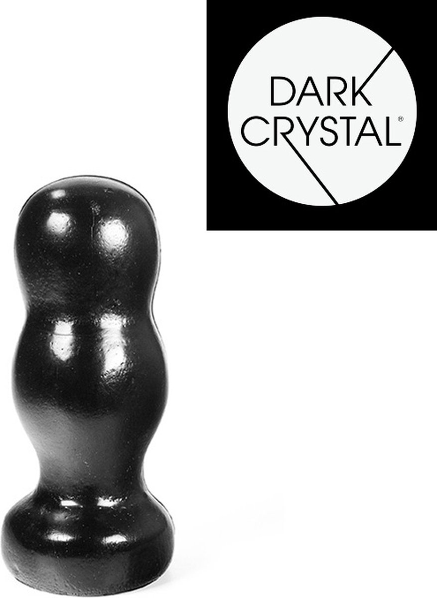 Goedkoopste Dark Crystal Bollen Buttplug 14,5 x 6 cm - zwart