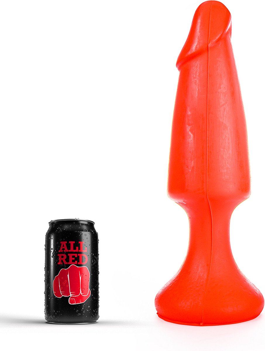 Goedkoopste All Red Buttplug 35 x 9,5 cm - rood