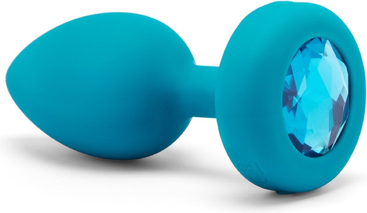 Goedkoopste B-Vibe - Vibrerende Juwelen Plug S/M Blauw