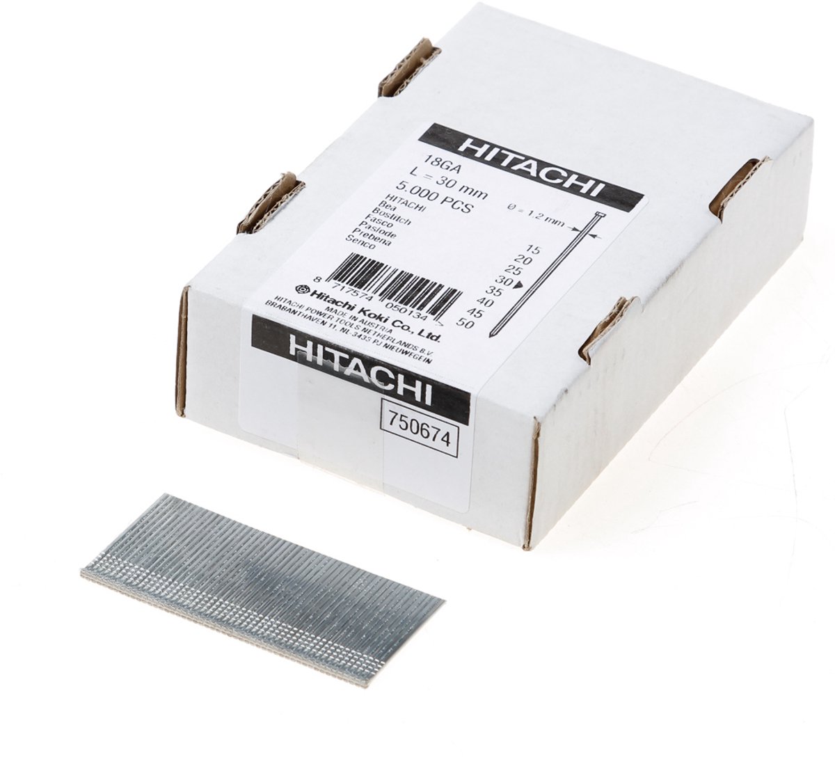 HiKOKI 750674 Minibrads - 1,2 x 30mm (5000st)