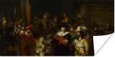 Poster De Nachtwacht - Schilderij van Rembrandt van Rijn - 120x60 cm