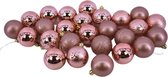 Gerimport Kerstballen Ámbar Mat/glans 6 Cm Roségoud 26 Stuks