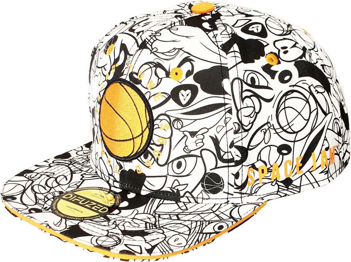 Looney Tunes Space Jam Basketball Snapback Cap Pet Wit - Officially Licensed