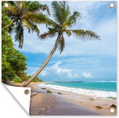 Serviette de jardin Palmier - Plage - Mer - 100x100 cm