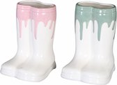 - vaas boot keramiek 12.5x11x15cm 1pc mix box a / 2 - mixed - 125x11x151
