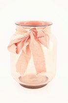 - vaas gerecycleerd glas ø20x25cm - pink - 20x25x