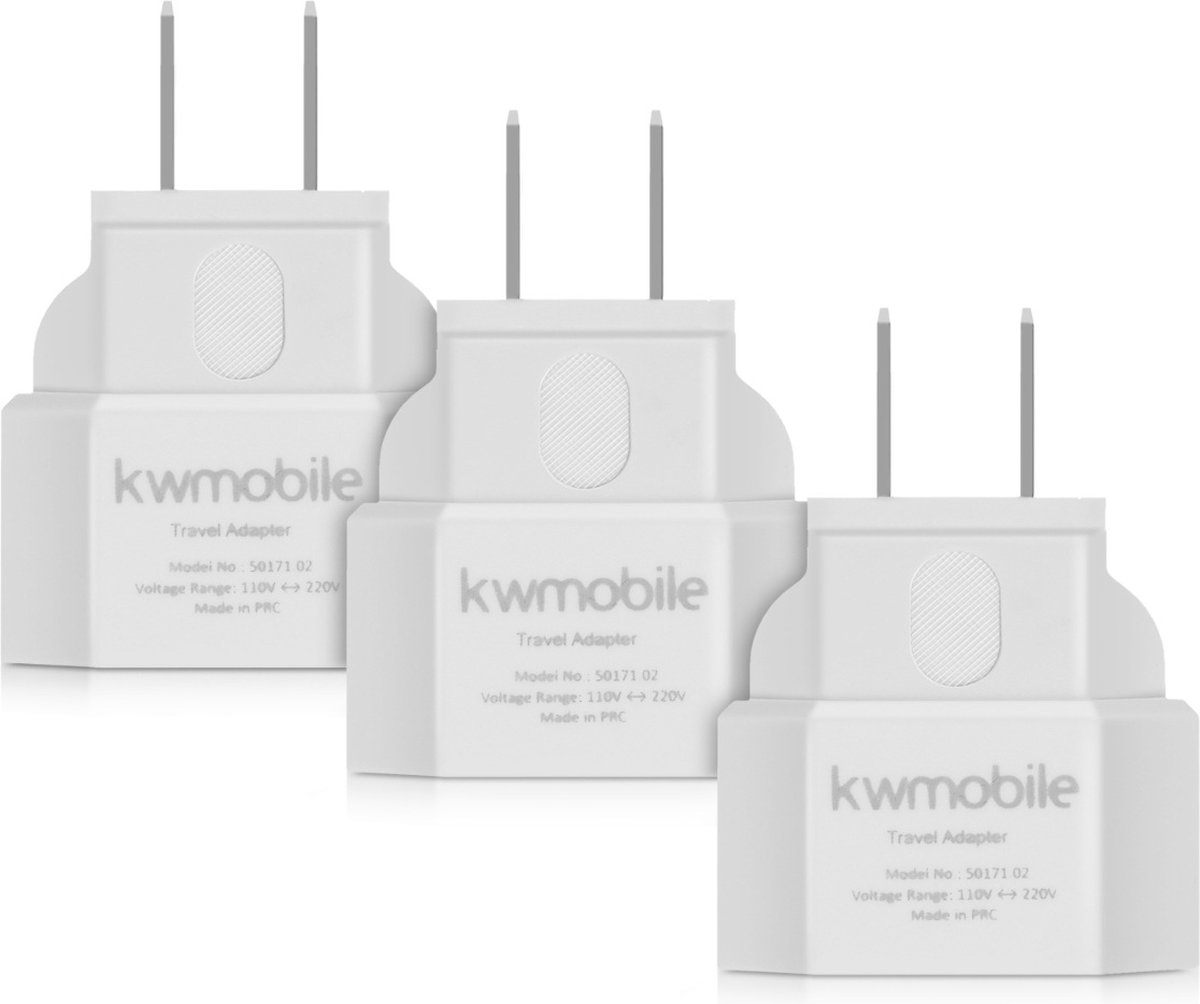 kwmobile 2x prise de voyage type G - Idéal pour voyager en