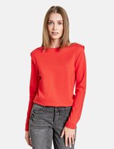 TAIFUN Dames Longsleeve met schoudervulling Chili-48