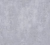 AS Creation Titanium 3 - Papier peint industriel - Craquelé Aspect béton - gris moyen argent - 1005 x 53 cm