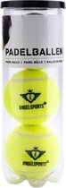 Angel Sports Padelballen Pro Wol/rubber Geel 3 Stuks