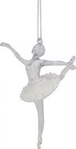 Peha Kersthanger Ballerina 14 Cm Acryl Wit