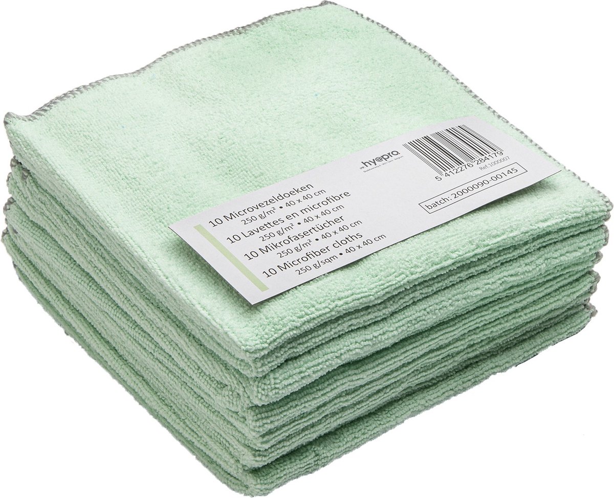 Goedkoopste Starbright Microvezeldoek 40 X 40 Cm Groen 10 Stuks