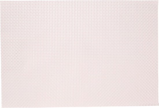 3x Rechthoekige placemats lichtroze parelmoer glans geweven 29 x 43 cm