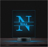 Led Lamp Met Naam - RGB 7 Kleuren - Nina