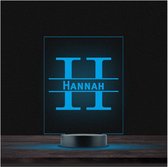 Led Lamp Met Naam - RGB 7 Kleuren - Hannah
