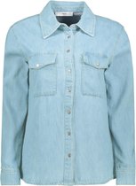 Mango Blouse Denim Blouse Met Borstzakken 17015957 Tm Dames Maat - XXS