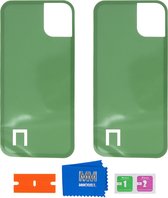 MMOBIEL 2x Waterdichte Achterkant Back Cover Stickers voor iPhone 12 Pro Max