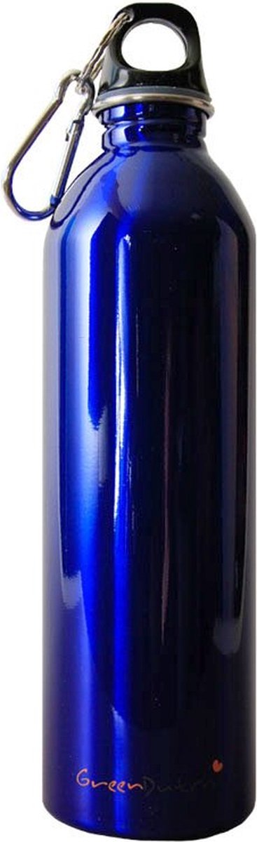 RVS waterfles 600ml - Metallic Blauw
