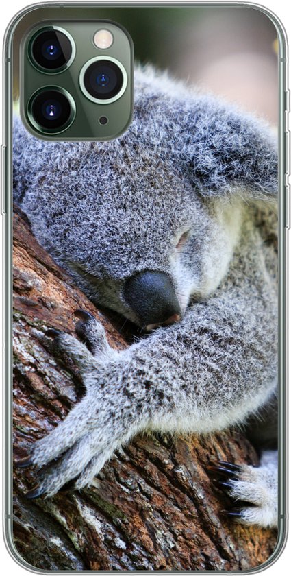 iPhone 11 Pro hoesje - Koala - Boomstam - Knuffel - Kids - Jongens - Meiden  -... | bol.com