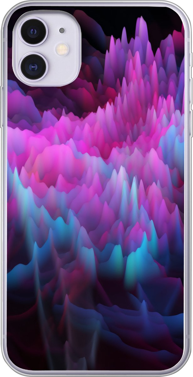 Telefoonhoesje Geschikt voor iPhone 11 hoesje - Rook - Kleurstof - Abstract - Siliconen Telefoonhoesje Telefoonhoesje