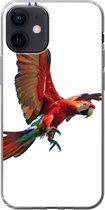 Telefoonhoesje Geschikt voor iPhone 12 hoesje - Ara - Vogel - Portret - Siliconen Telefoonhoesje