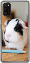 Geschikt voor Samsung Galaxy A41 hoesje - Schattige baby-cavia's - Siliconen Telefoonhoesje