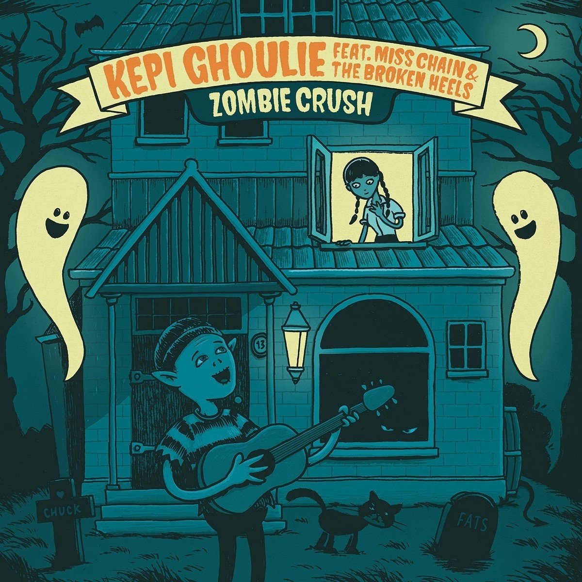 Kepi Ghoulie Feat. Miss Chain & The Broken Heels - Zombie Crush (7" Single)