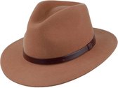 Brixton Messer Fedora Hoed - Caramel