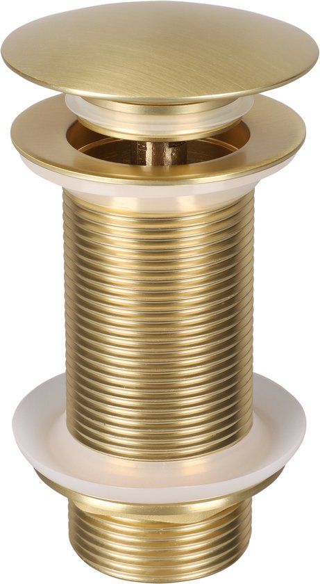 Foto: Wastafel afvoerplug differnz pop up design 9 8 cm goud