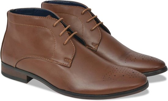 vidaXL Herenschoenen met veter maat 43 PU leer | bol.com