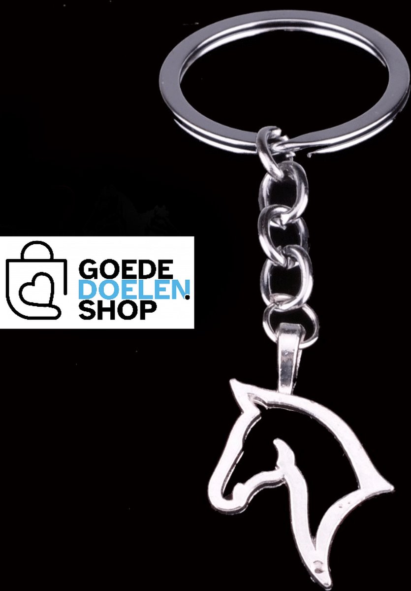 GoedeDoelen.Shop | Sleutelhanger Freya | Paarden Sleutelhanger | Paarden Tashanger | Sleutelhanger Met Paardenhoofd | Cadeautje | Love Horses | Paardenfan
