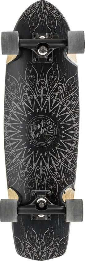 Short Board Cruiser Mindless Mandala Black