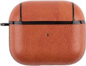 By Qubix - AirPods 3 hoesje - Leder - Leather series - Oranje