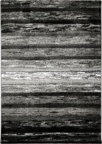Tapijtenloods Side Gestreept Laagpolig Vloerkleed Grijs - 80X150 CM