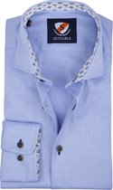 Suitable - Overhemd TF Dessin Blauw - 40 - Heren - Tailored-fit