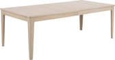 24Designs Nordic Uitschuifbare Tafel L220/320 Cm - Eiken White Wash Incl. 2 Inlegbladen