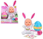 Nenuco - Surprise Konijn Babypop 17 cm Wit