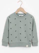 Sissy-Boy - Groene sweater met insecten embroidery