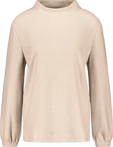 GERRY WEBER Dames Shirt met lange ballonmouwen Camel Melange-48