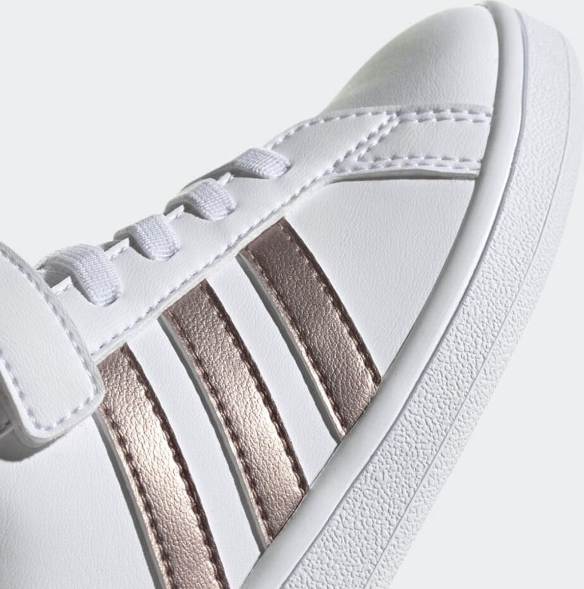 Adidas Grand Court Sneakers Wit/Goud Kinderen | bol.com