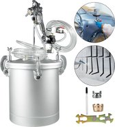Verftank Pot - 2-1 / 2 Gallon Druktoevoer - Spuitsysteem - Luchtvloeistofslangen - voor huishoudelijk gebruik of commercieel